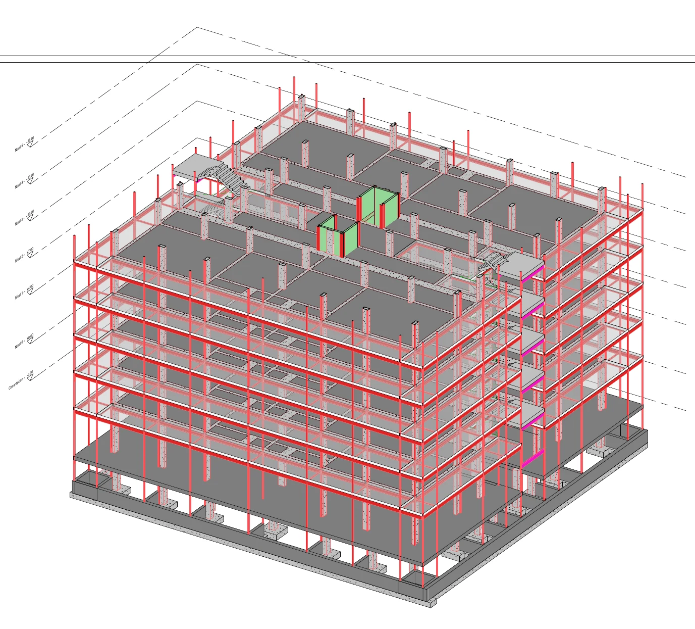Ejercicio de formación BIM de hormigón.